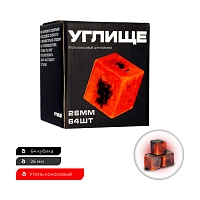 Фото 2 Уголь Углище кокосовый 64 шт (26 мм) Retail 