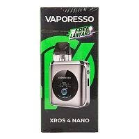 Фото  Набор VAPORESSO XROS 4 NANO (Titanium Silver) 