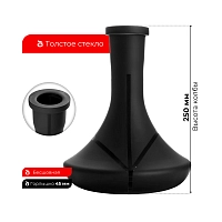 Фото 2 Колба Vessel Glass Крафт полоски чёрные (1-176) 