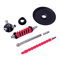 Фото 4 Кальян MAMAY CUSTOMS Coilover Micro чёрно-розовый ф (без колбы) 