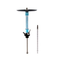 Фото  Кальян MAMAY CUSTOMS Coilovers MINI голубо-белый (без колбы) 