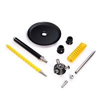 Фото 2 Кальян MAMAY CUSTOMS Coilovers MINI чёрно-жёлтый (без колбы) 