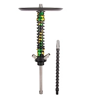 Фото 1 Кальян MAMAY CUSTOMS Coilover MINI SPECIAL ANOD зелёнозолотой камуфляж/чёрный (без колбы) 