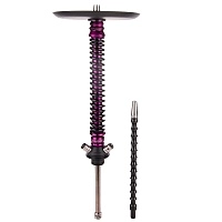 Фото 1 Кальян MAMAY CUSTOMS Coilover BIG ANOD пурпурный сплеш/чёрный (без колбы) 