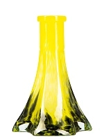 Фото 1 Колба Vessel Glass Пирамида чёрно-салатовая крошка 