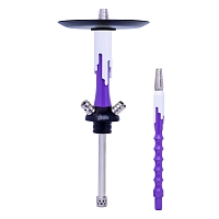 Фото 1 Кальян MAMAY CUSTOMS Flow сиренево-белый (без колбы) 