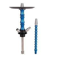 Фото 1 Кальян MAMAY CUSTOMS Asian Micro Base голубой лак (без колбы) 