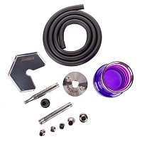 Фото 2 Кальян Pizduk PRO Red-bag (фиол/розовая колба) 