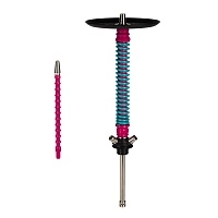 Фото 1 Кальян MAMAY CUSTOMS Coilovers фуксия-м.волна (грав. черепа) (без колбы) 