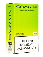 Фото  SOAK CUBE Яблоко Розмарин 7000 затяжек 