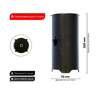 Фото 2 Колпак Tortuga чёрный 