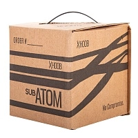 Фото 3 Кальян Hoob subAtom Морской синий x Золото | Cube mini Gold 