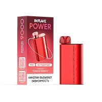 Фото  INFLAVE POWER Спелая малина (9000 затяжек) 