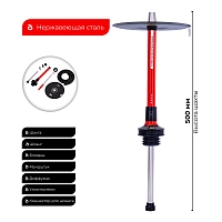 Фото 1 Кальян MISHA REVOLT Ferra Red красный (без колбы) 