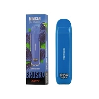 Фото  BRUSKO Minican Синяя малина (1500 затяжек) 