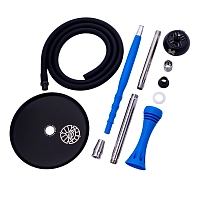 Фото 3 Кальян Alpha Hookah X blue matte (без колбы) 