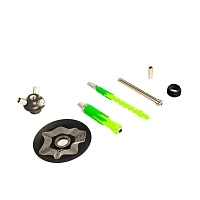 Фото 2 Кальян MAMAY CUSTOMS Flow жёлто-салатовый ф. (без колбы) 