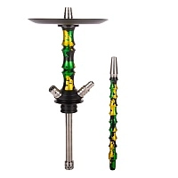 Фото 1 Кальян MAMAY CUSTOMS Asian Micro Special Anod зелёно золотой камуфляж (без колбы) 