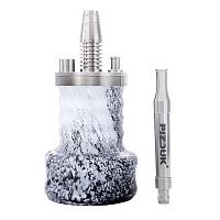 Фото 1 Кальян Pizduk LITE Black-bag (чёрно-белая колба) 