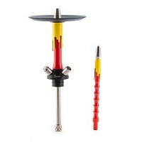 Фото  Кальян MAMAY CUSTOMS Flow красно-жёлтый (без колбы) 