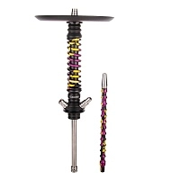 Фото 1 Кальян MAMAY CUSTOMS Coilover MINI SPECIAL ANOD чёрный/пурпурнозолотой камуфляж (без колбы) 