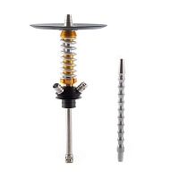Фото 1 Кальян MAMAY CUSTOMS Coilover Micro золото-хром (без колбы) (гр. Уточки) 