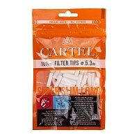 Фото  Фильтры для самокруток CARTEL SUPER SLIM LONG 5.3/22мм (100шт) 