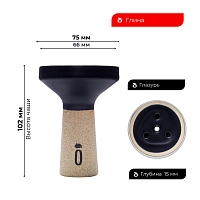 Фото 2 Чашка Облако Trio Black чёрный матовый 