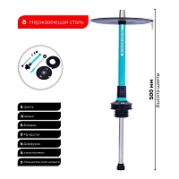 Фото 2 Кальян MISHA REVOLT Azure лазурный (без колбы) 