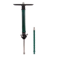 Фото 1 Кальян MAMAY CUSTOMS Coilover BIG BASE чёрный/зелёный лак (без колбы) 