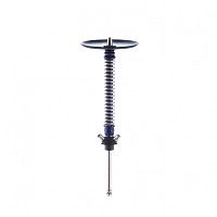 Фото  Кальян MAMAY CUSTOMS Coilovers синий лак-хром (грав. космос) (без колбы) 