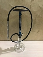 Фото  Кальян MAMAY CUSTOMS Coilovers голубой лак-хром (без колбы) 