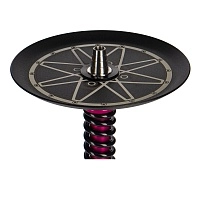 Фото 3 Кальян MAMAY CUSTOMS Coilovers MINI розовый лак - черный (грав.Work) (без колбы) 