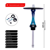 Фото 1 Кальян Alpha Hookah X SS Houston Polar Night(без колбы) 