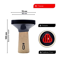 Фото 2 Чашка Облако Trio Line чёрный 