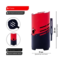 Фото 1 Колпак Tortuga Шелби красный 