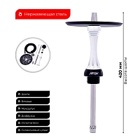 Фото 2 Кальян Alpha Hookah X SS neon (без колбы) 