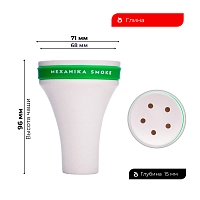 Фото 1 Чашка Mexanika Fancy (белая с зелёным) 